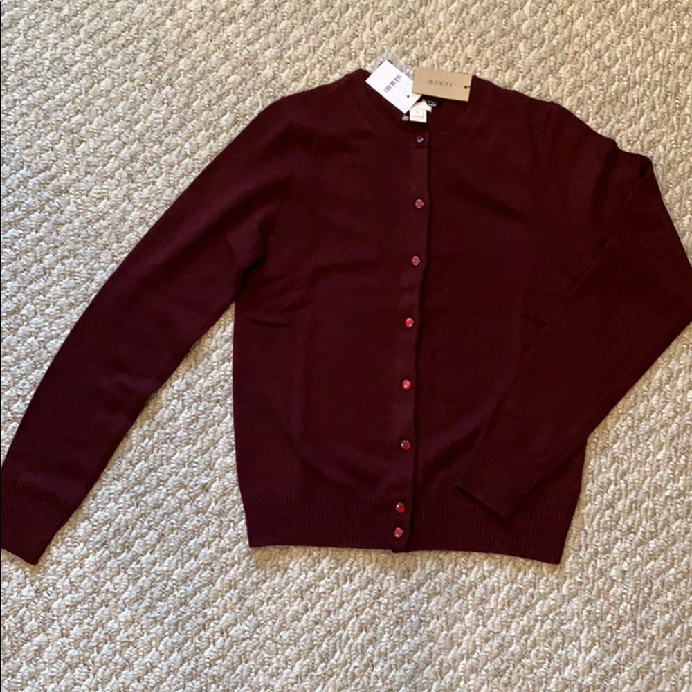 NWT J Crew Cashmere Cardigan, M